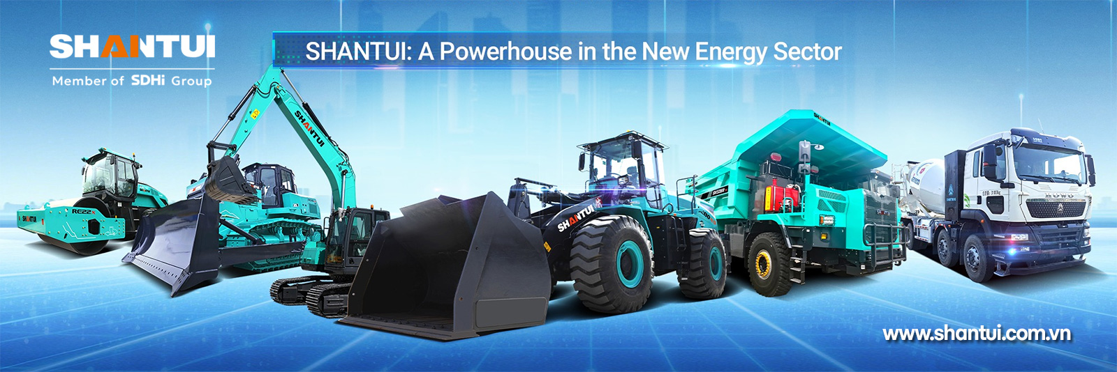 Thiết bị thi công công trình Shantui Việt Nam
