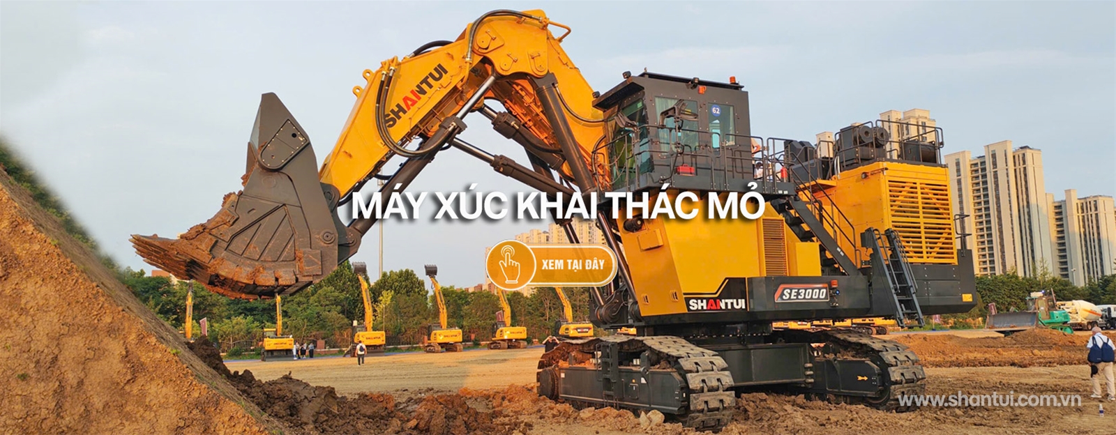 Máy xúc khai thác mỏ Shantui