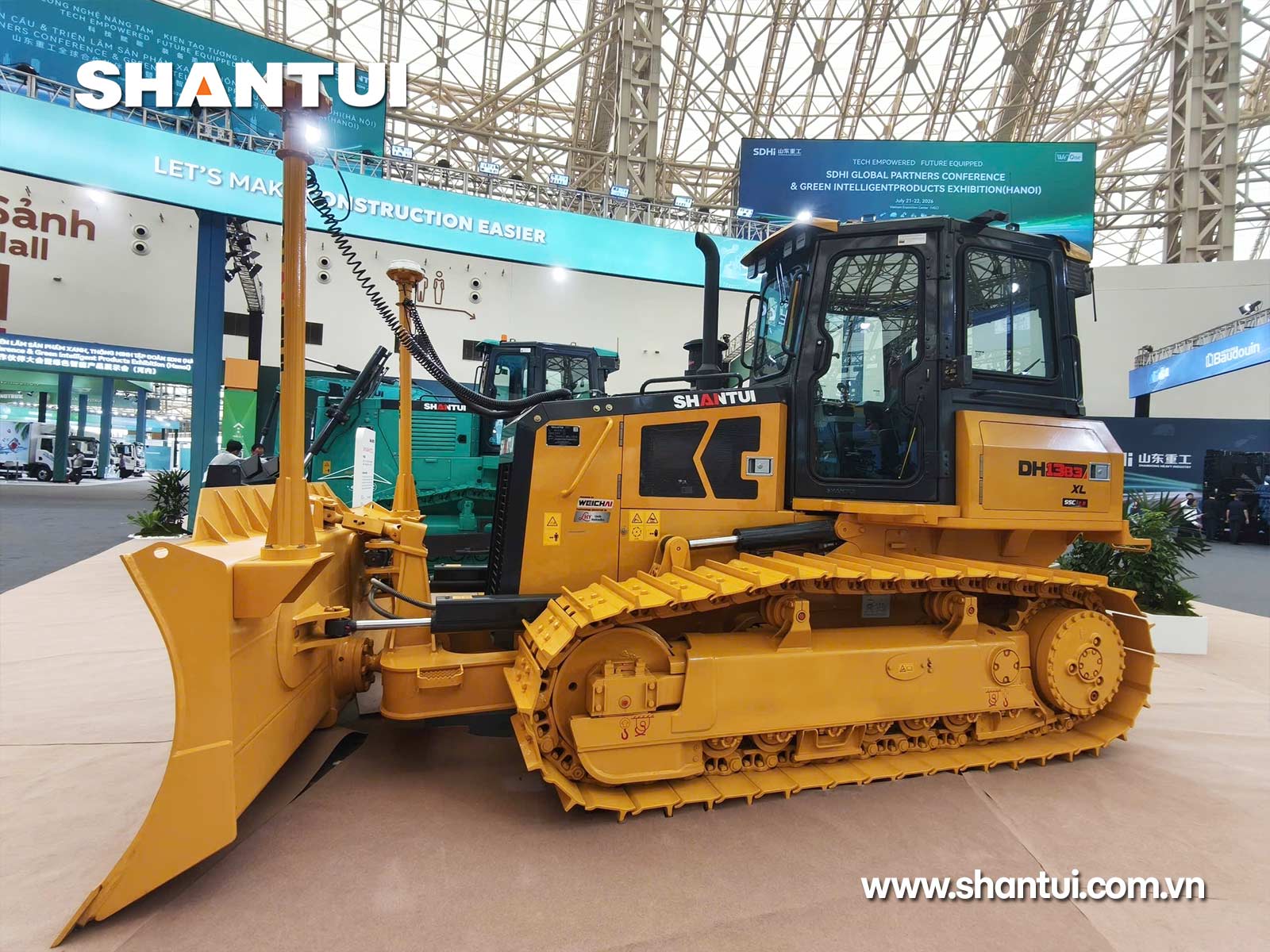 Xe ủi Diesel DH13-B3+AI Pro kèm hệ thống AI (Intelligent Bulldozer)