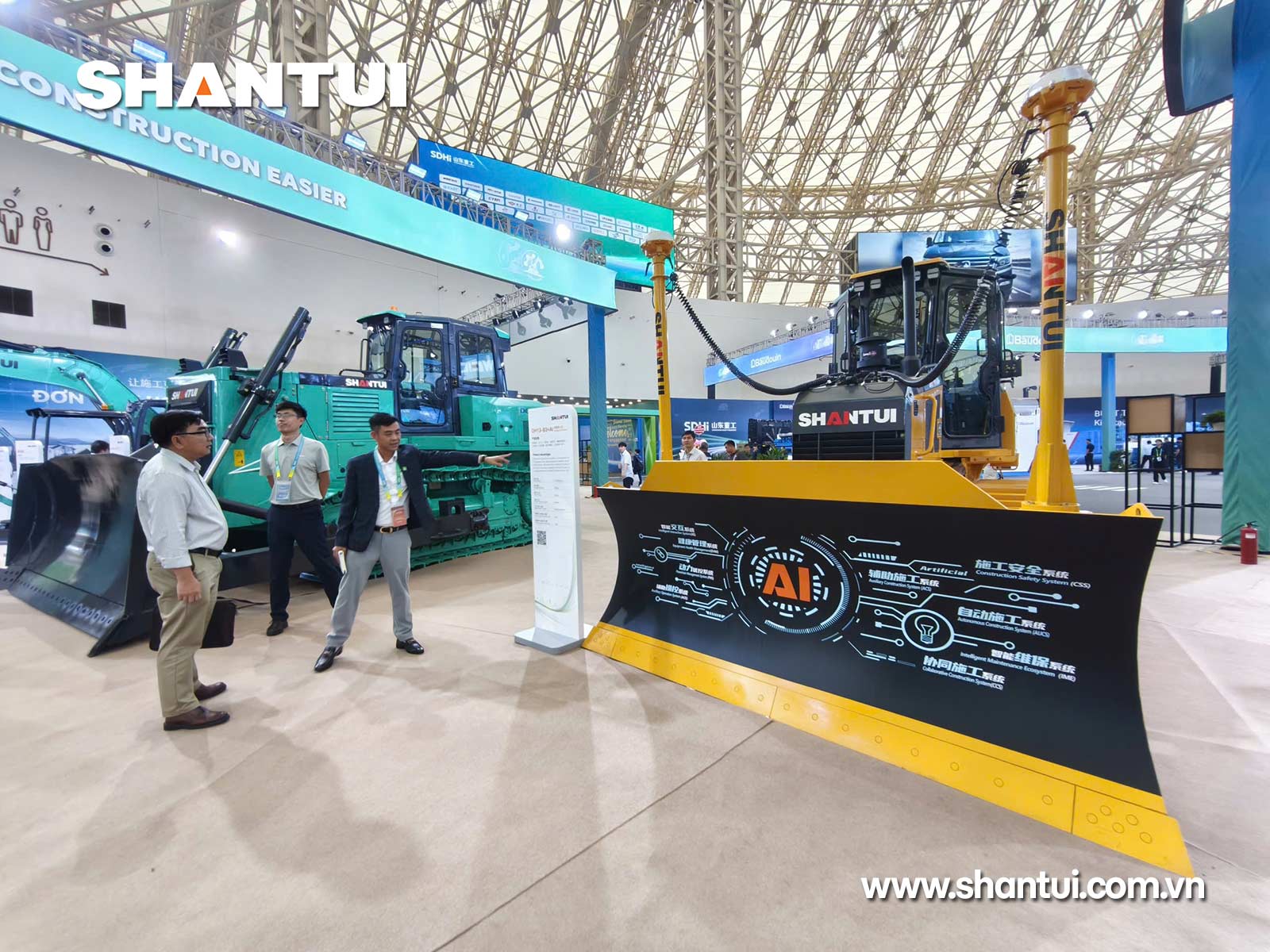Hệ thống điều khiển tự động 3D cho dòng máy ủi Shantui DH