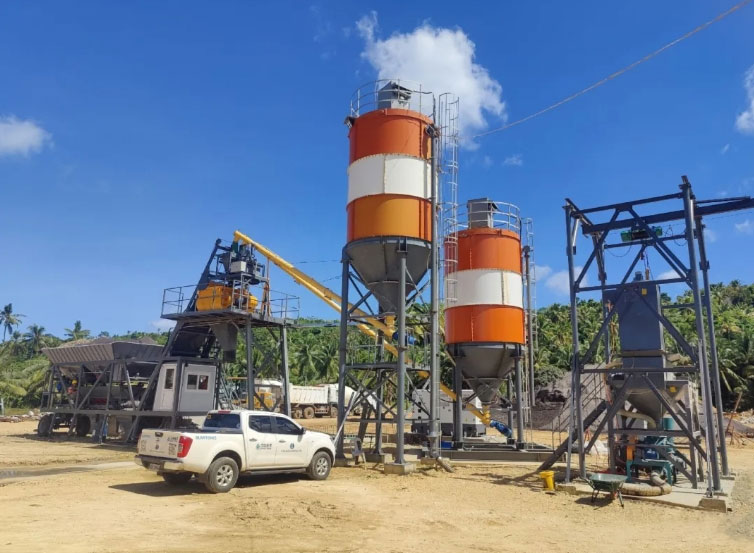 Ứng dụng trạm trộn bê tông Shantui Janeoo trong xây dựng nhà ở tại Philippines