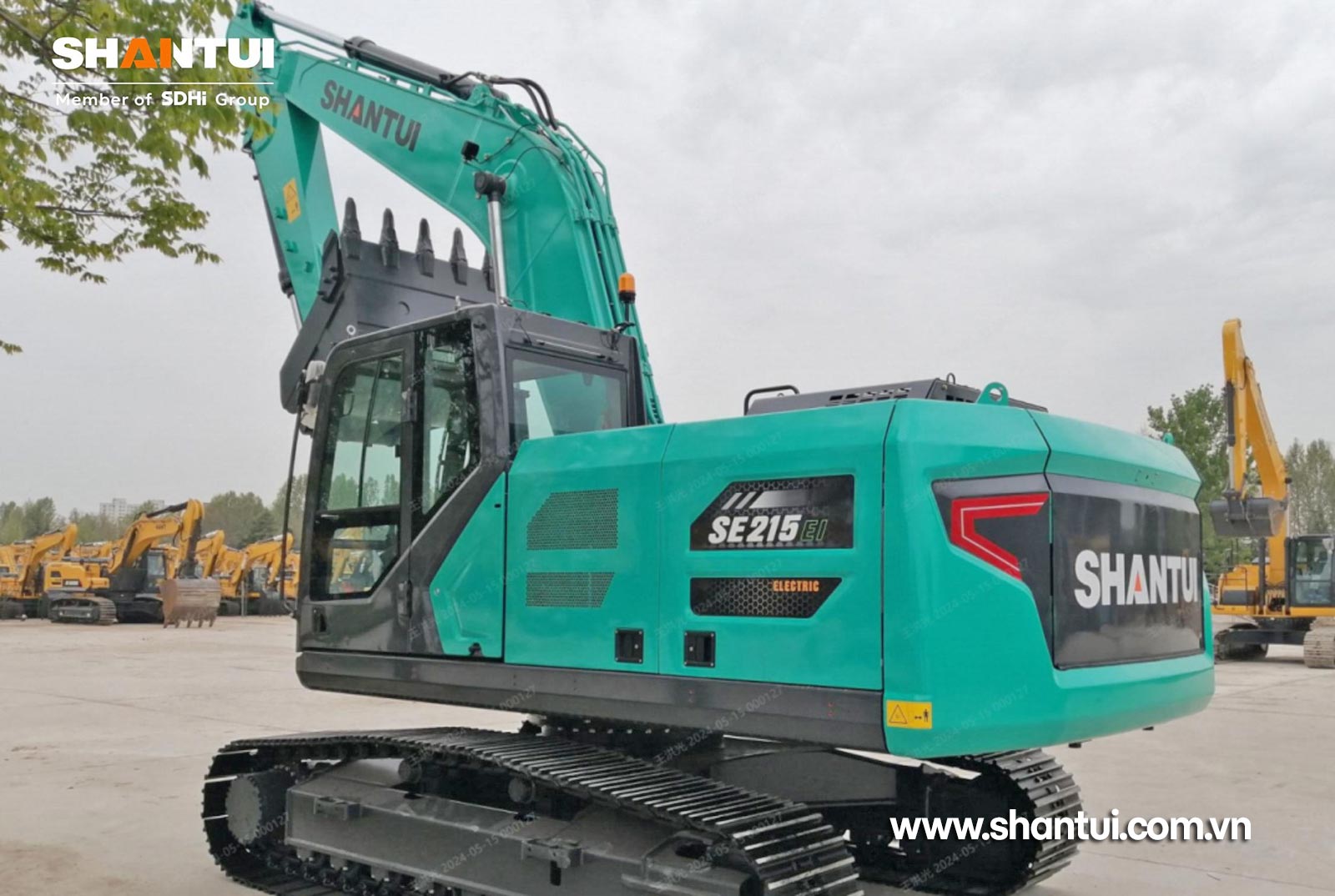 Máy xúc điện hoàn toàn Shantui EE215-X 22,8 tấn gàu 1,05m3