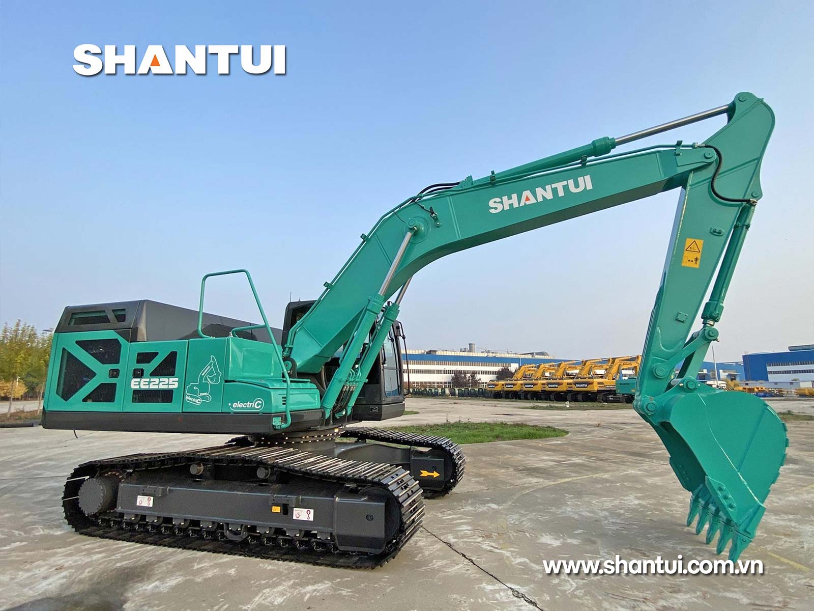 SHANTUI EE225: Xe điện chạy PIN, thân thiện với môi trường & hiệu quả kinh tế