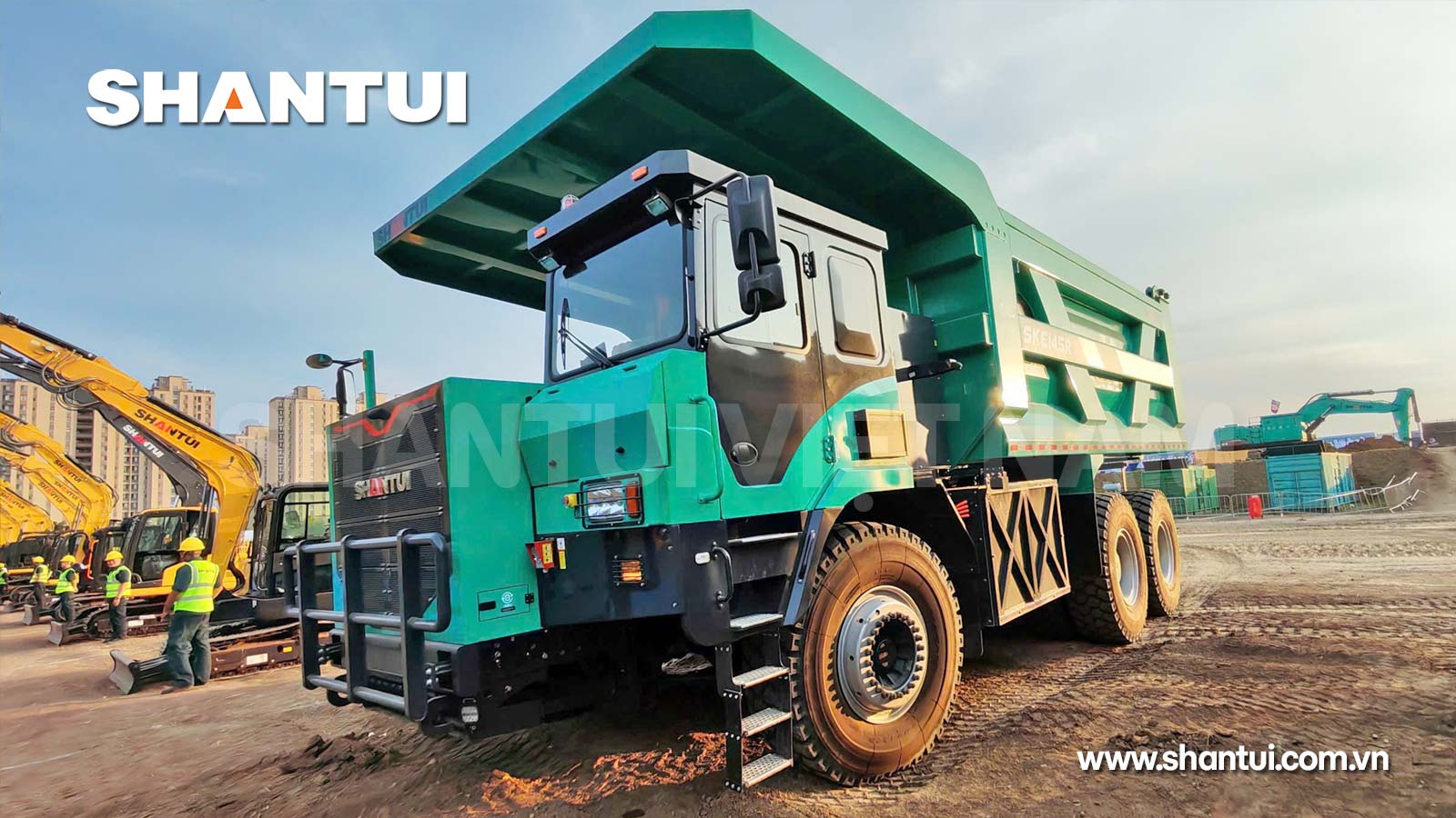 Xe tải khai thác mỏ chạy điện Shantui SKE145RX