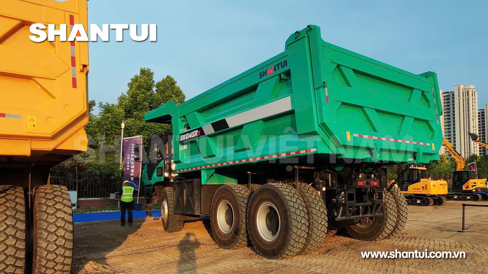 Xe tải khai thác mỏ chạy điện Shantui SKE145RX