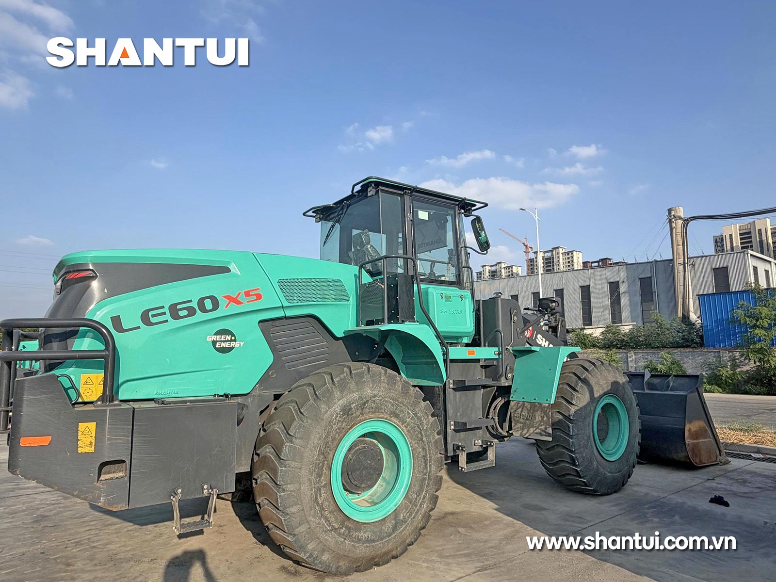 Máy xúc lật điện Shantui LE60-X5 6 tấn gàu xúc 2,5-5,0m3