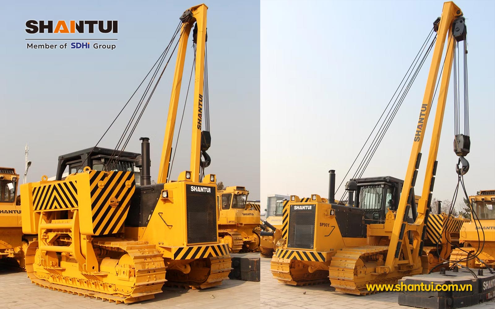 Máy đặt ống bánh xích Shantui SP90Y MICO GROUP