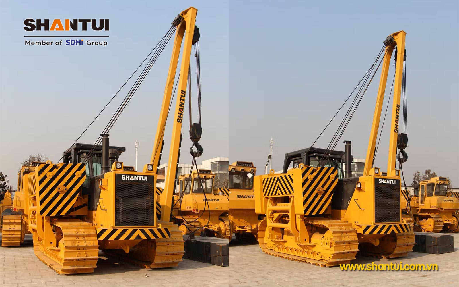 Máy đặt ống bánh xích Shantui SP90Y MICO GROUP
