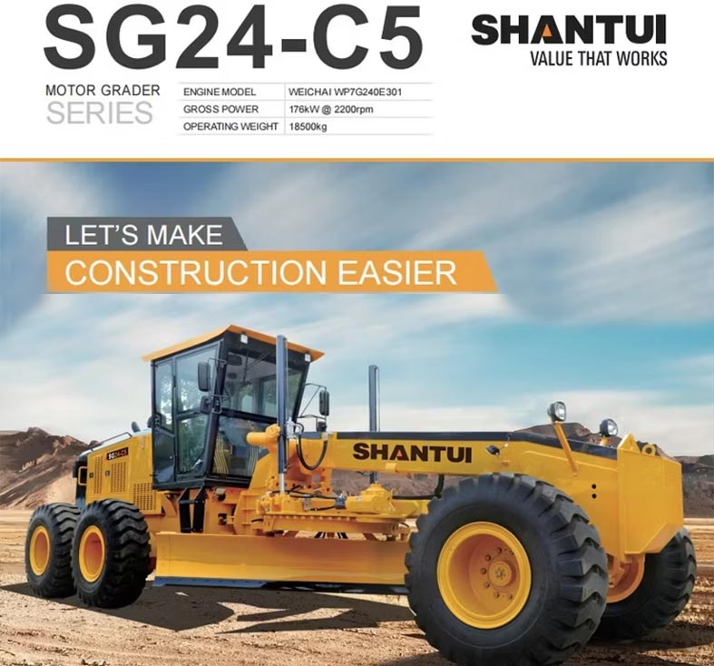 ĐẶC ĐIỂM MÁY SAN GẠT SHANTUI SG24-C5