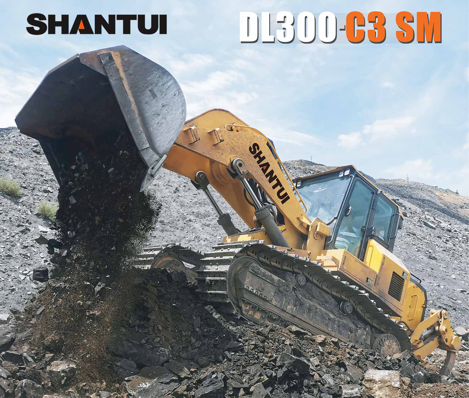 Máy ủi SHANTUI DL300-C3 SM với bộ xới đất ba lưỡi