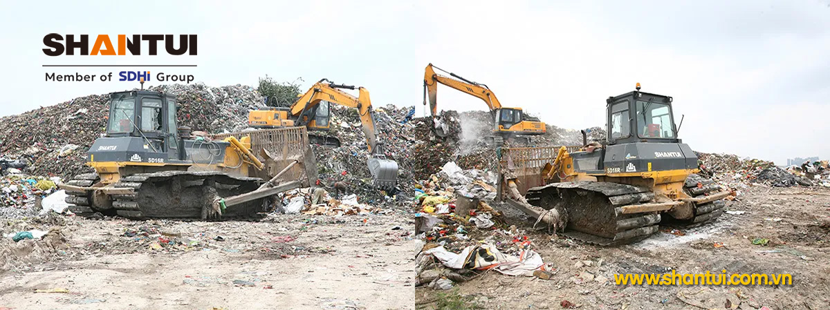 Máy ủi rác Shantui SD16R 160HP 18,46 tấn | Mico Group