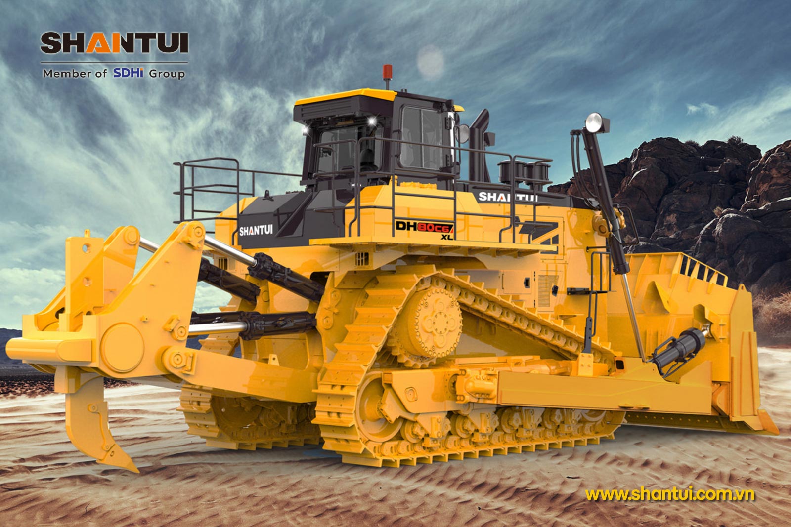 Máy ủi thủy lực Shantui DH80-C6 RS 75 tấn | MICO GROUP