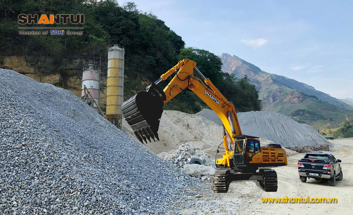 Máy xúc đào Shantui SE600HW 55 tấn gàu 3,2m3 | MICO GROUP