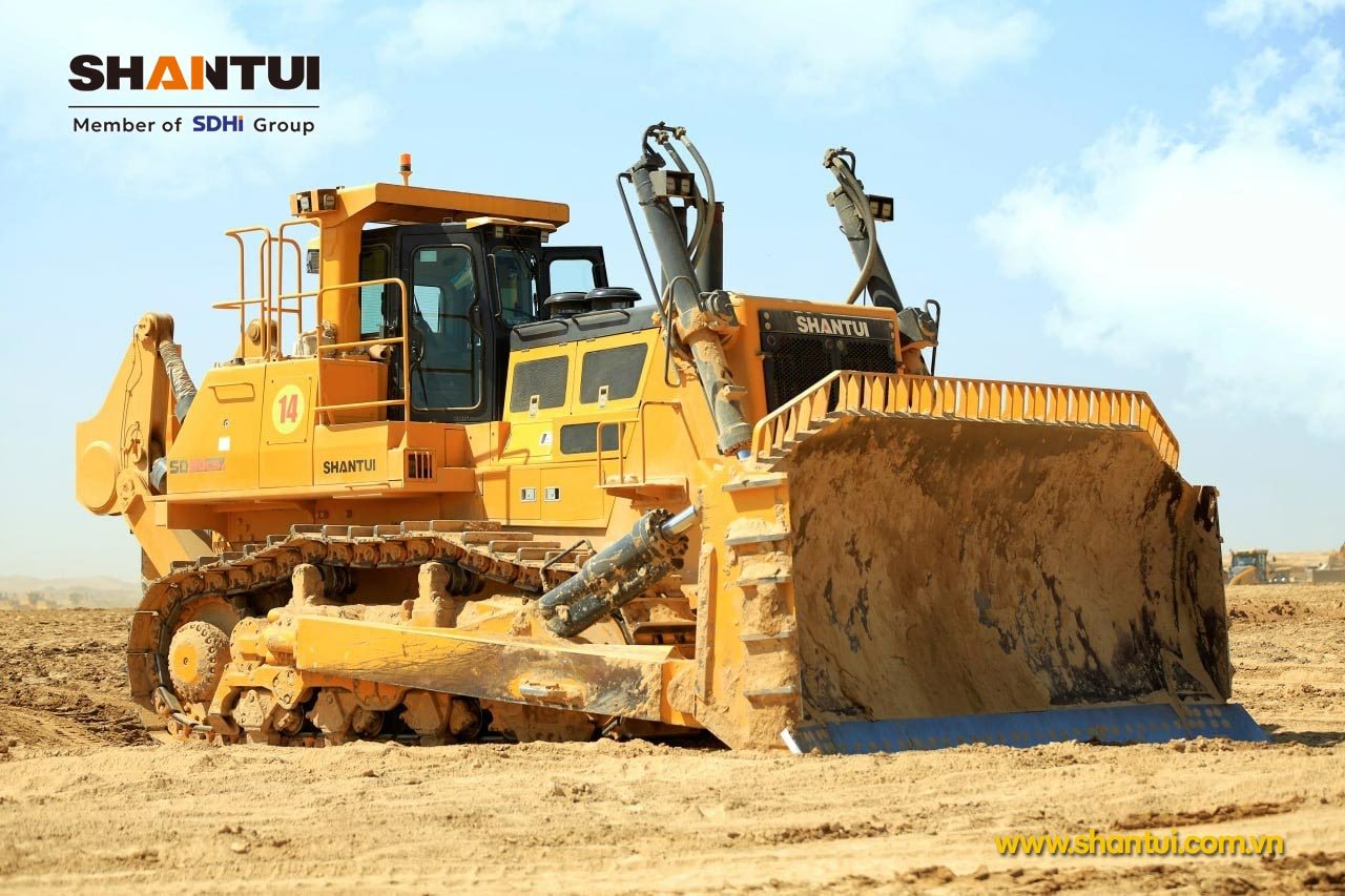 Máy ủi khai thác đá Shantui SD90-C5 bánh xích 106 tấn