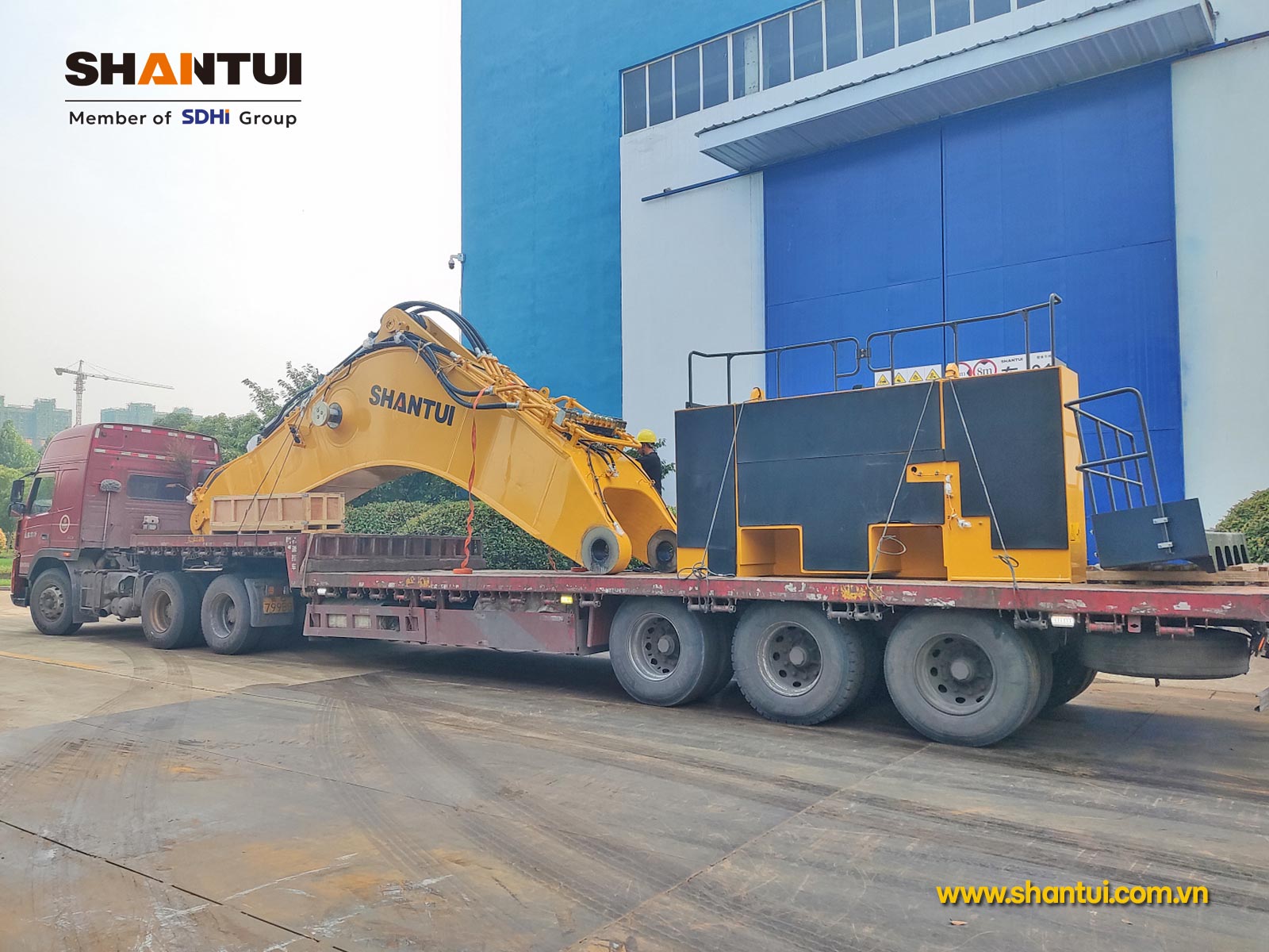 SHANTUI SE2000LCW: Máy xúc khai thác mỏ 200 tấn, gàu 12m3