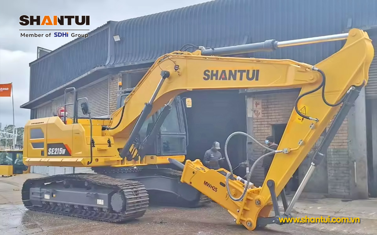 Máy xúc đào Shantui SE215-9W3 21,9 tấn gàu xúc 1,05m3