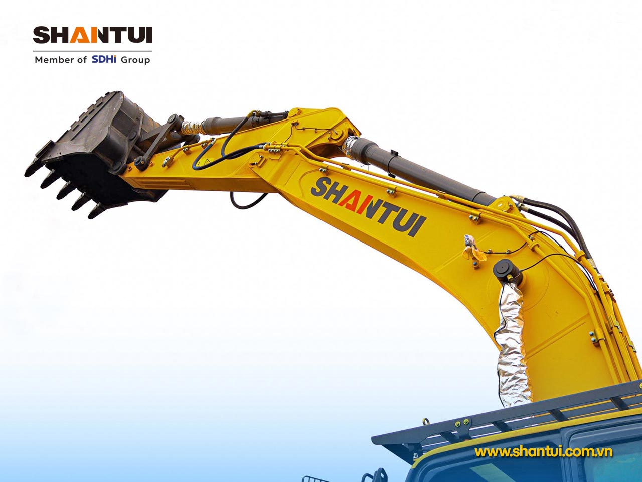 Máy xúc bánh xích Shantui SE335LC nặng 34,5 tấn gàu xúc 1.6 m3