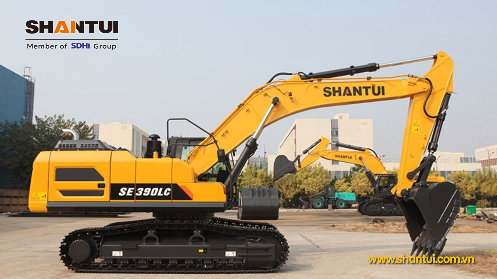 Máy xúc đào Shantui SE390LC-9W2 40,5 tấn gàu xúc 1,95m3
