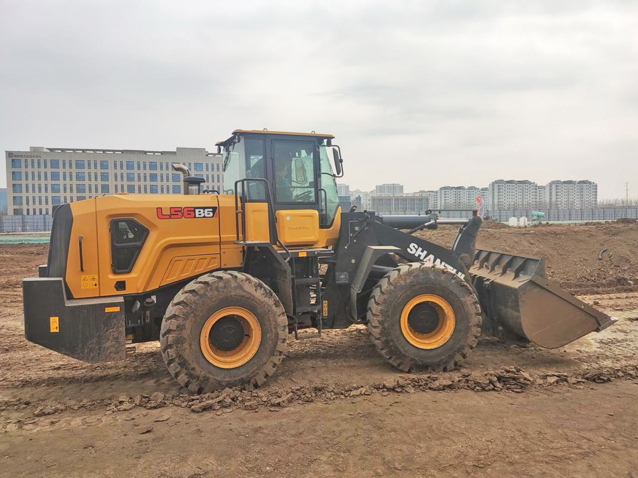 Máy xúc lật Shantui L56-B6 5 tấn gàu 3m3