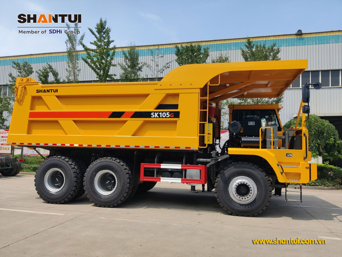Xe tải tự đổ khai thác mỏ SHANTUI SK105 105 tấn