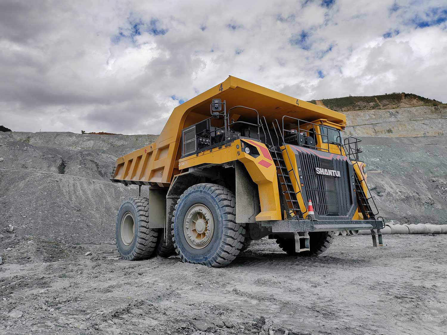 Xe ben chạy mỏ Shantui TEH160