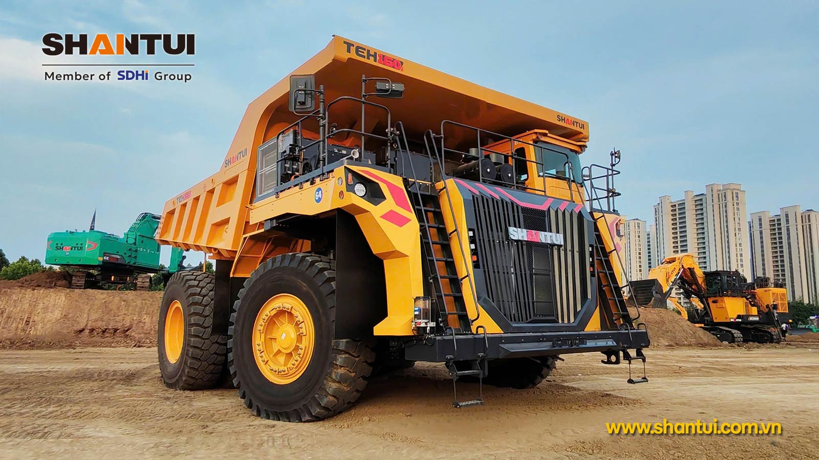 Xe ben chạy mỏ Shantui TEH160 | MICO GROUP