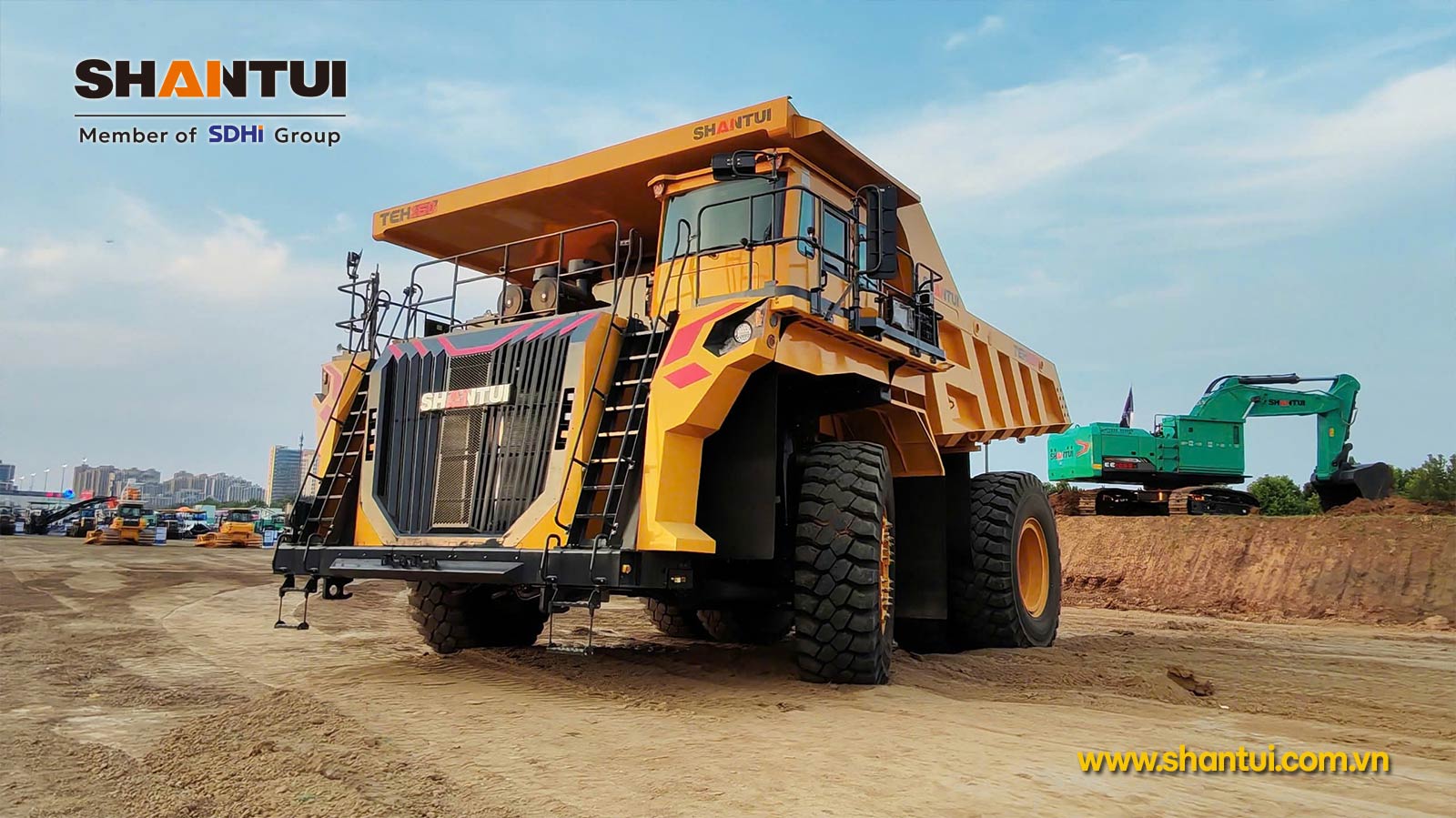 Xe tải tự đổ hybrid Shantui TEH160
