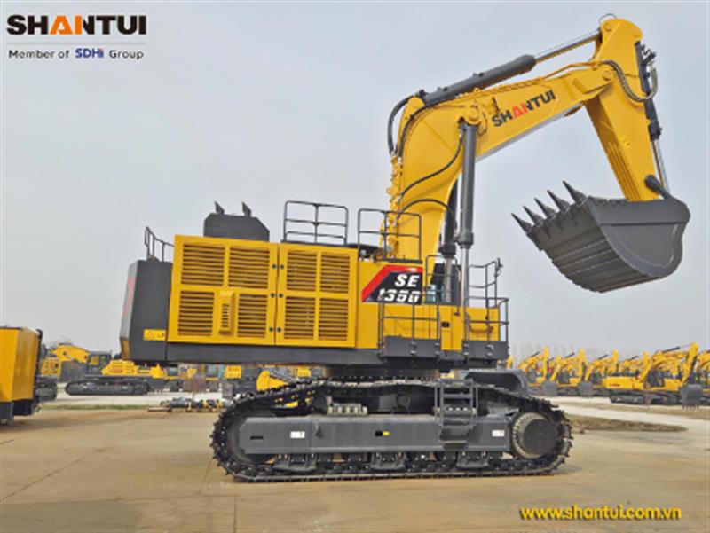 SHANTUI SE1350: Máy xúc khai thác mỏ năng suất tối đa với chi phí tối thiểu