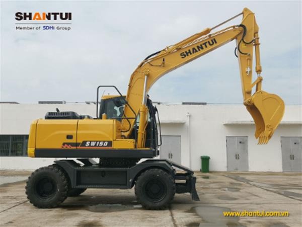 SHANTUI SW150: Máy xúc đào bánh lốp mạnh mẽ và linh hoạt